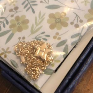 Adjustable Gold Necklace with Reversible Charm